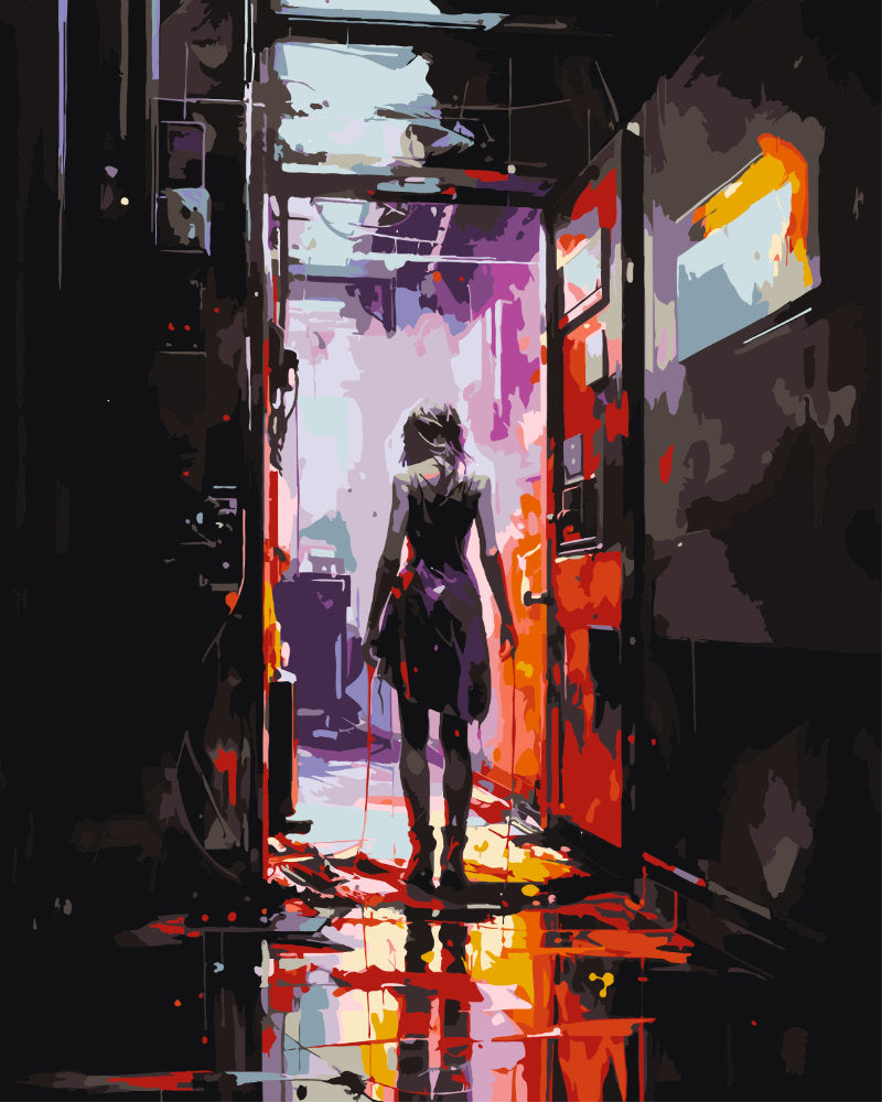 Paint By Numbers - Blood on the dancefloor - by Guenter Puschmann