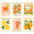 Paint by Numbers – 6 Mini Paintings | Italian-Inspired Mini Paintings
