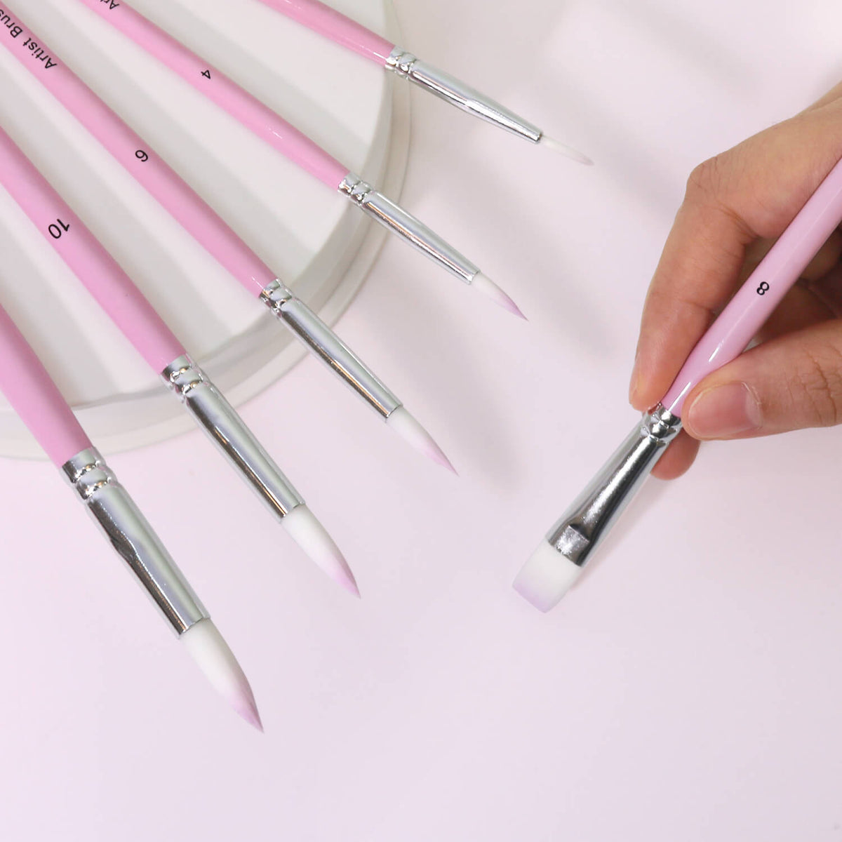 
Paint by Numbers - Pink Premium Brushes