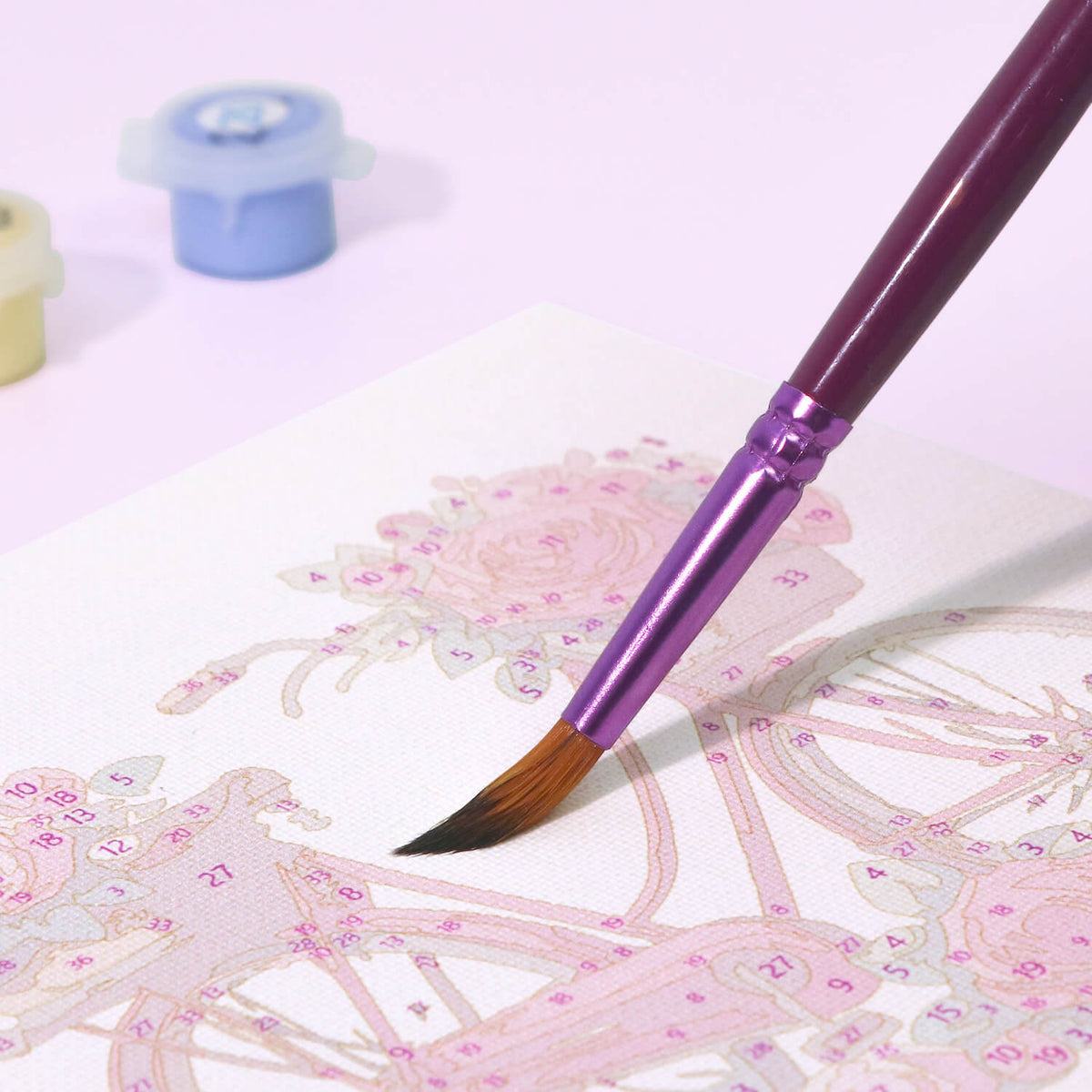 
Paint by Numbers - Premium Brushes for Acrylic Colors