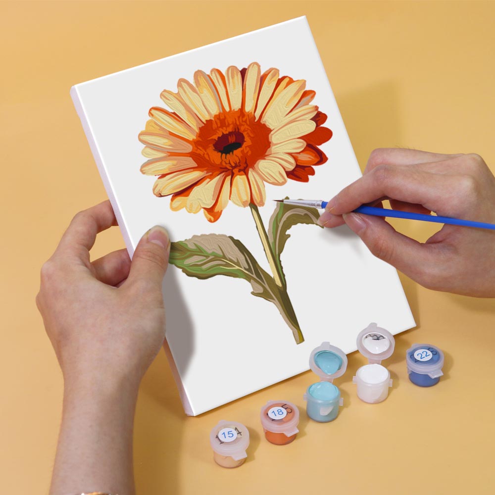 Paint by Numbers – 6 Mini Paintings | Flower Collection