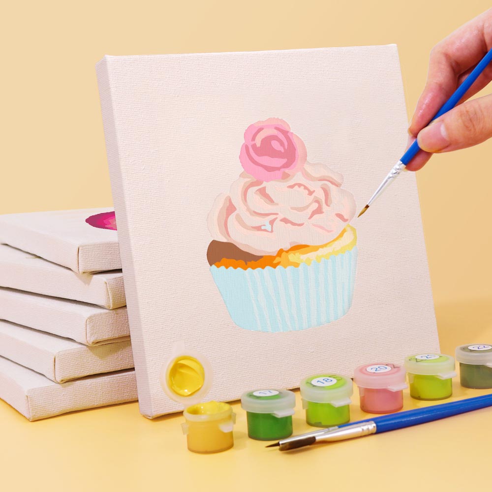
Paint by Numbers – 6 Mini Paintings | Dessert Dreams Set