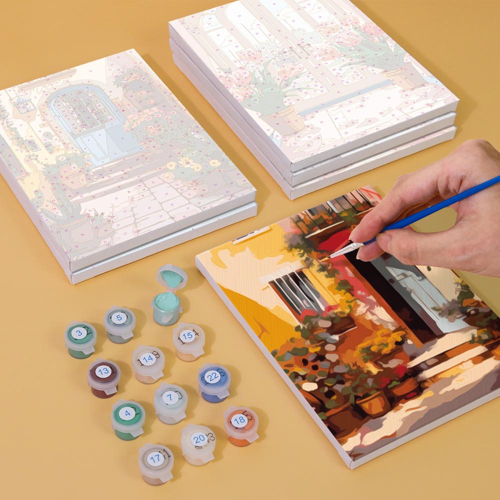 
Paint by Numbers – 6 Mini Paintings | Blooming Doorways Set