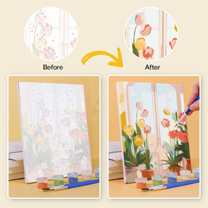 Paint by Numbers – 6 Mini Paintings | Blooming Doorways Set