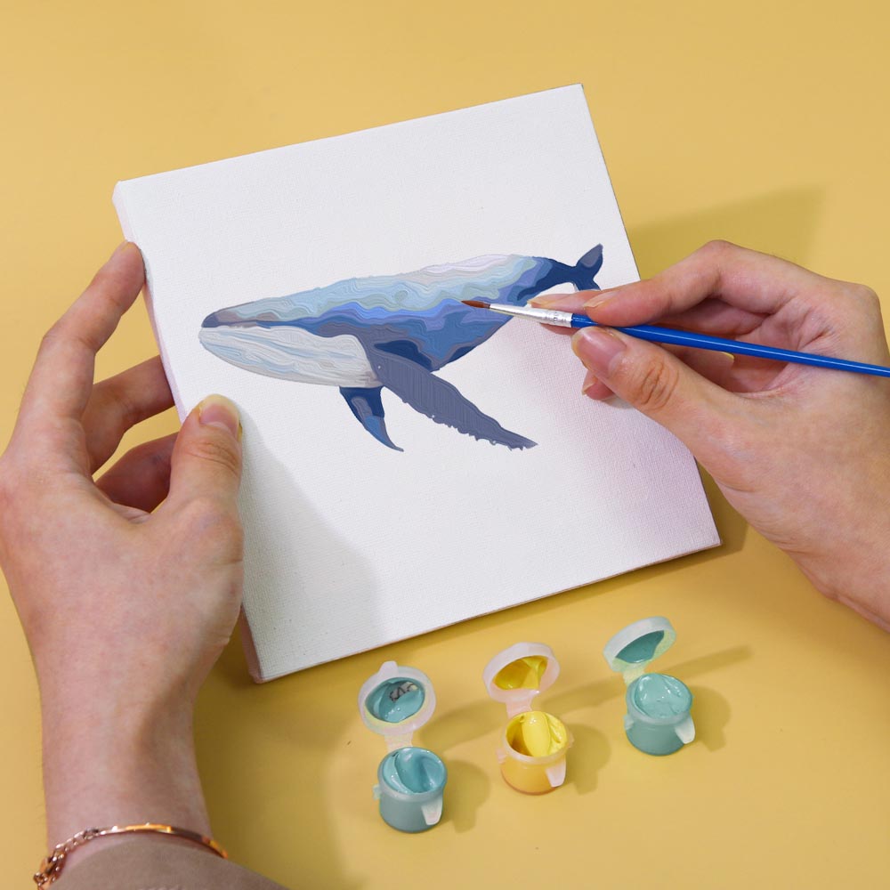 Paint by Numbers – 6 Mini Paintings | Ocean Animals Set