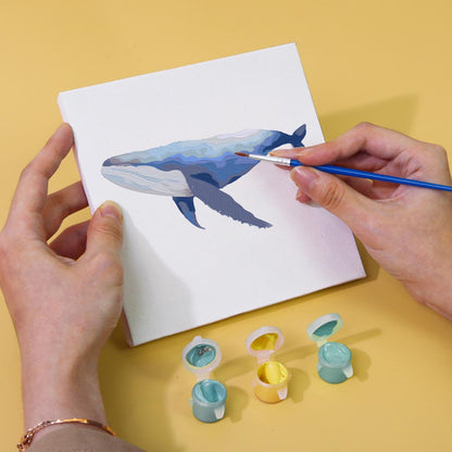 Paint by Numbers – 6 Mini Paintings | Ocean Animals Set