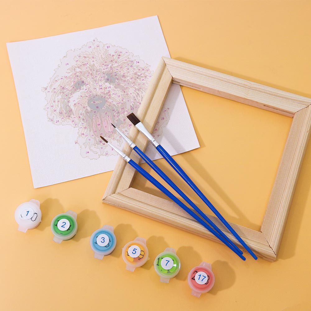 Paint by Numbers – 6 Mini Paintings | Dog Portraits Set