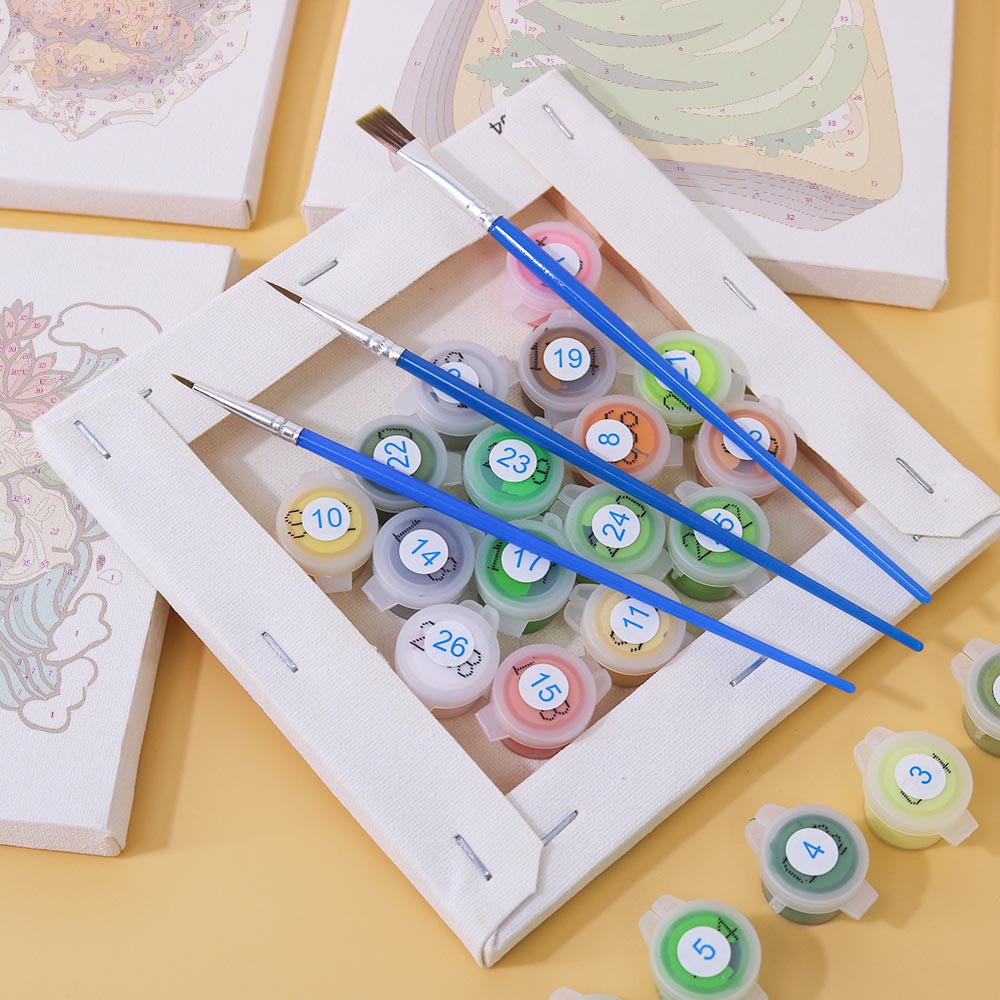 Paint by Numbers – 6 Mini Paintings | Food Lovers Set