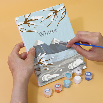 Paint by Numbers – 4 Mini Paintings | Four Seasons Set