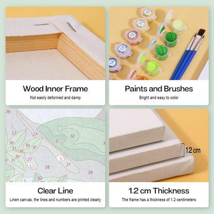 Paint by Numbers – 4 Mini Paintings | Four Seasons Set