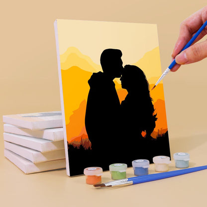 Paint by Numbers – 6 Mini Paintings | Sunset Romance Set