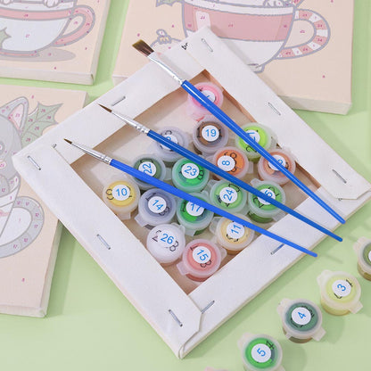 Paint by Numbers – 6 Mini Paintings | Christmas Cats Set