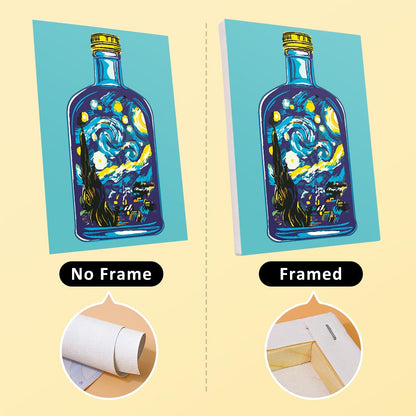 Paint by Numbers – 6 Mini Paintings | Flower Bottles Collection