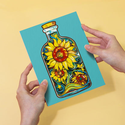 Paint by Numbers – 6 Mini Paintings | Flower Bottles Collection