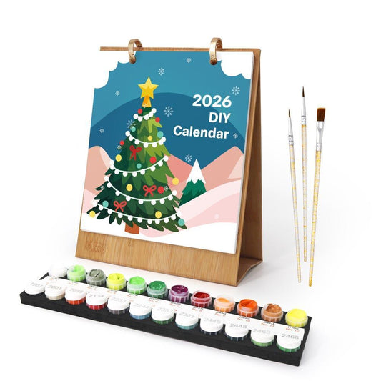 Paint by Numbers - 2026 Desk Calendar - Christmas Joy