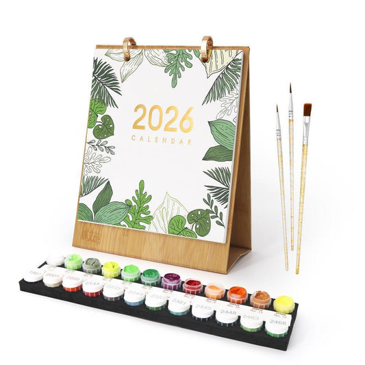 Paint by Numbers - 2026 Desk Calendar - Houseplant Haven