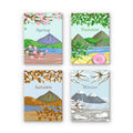 Paint by Numbers – 4 Mini Paintings | Four Seasons Set