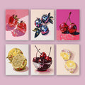 Paint by Numbers – 6 Mini Paintings | Disco Fruit Pop Art Set