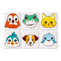 Paint by Numbers – 6 Mini Paintings | Funny Animal Faces Set