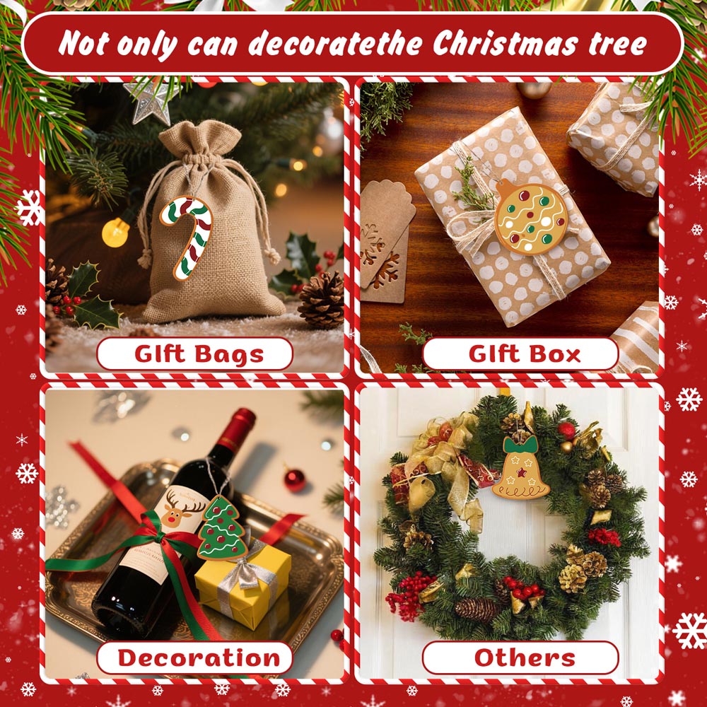 Paint by Numbers – 8 Christmas Ornaments – Cozy Gingerbread Classics Set