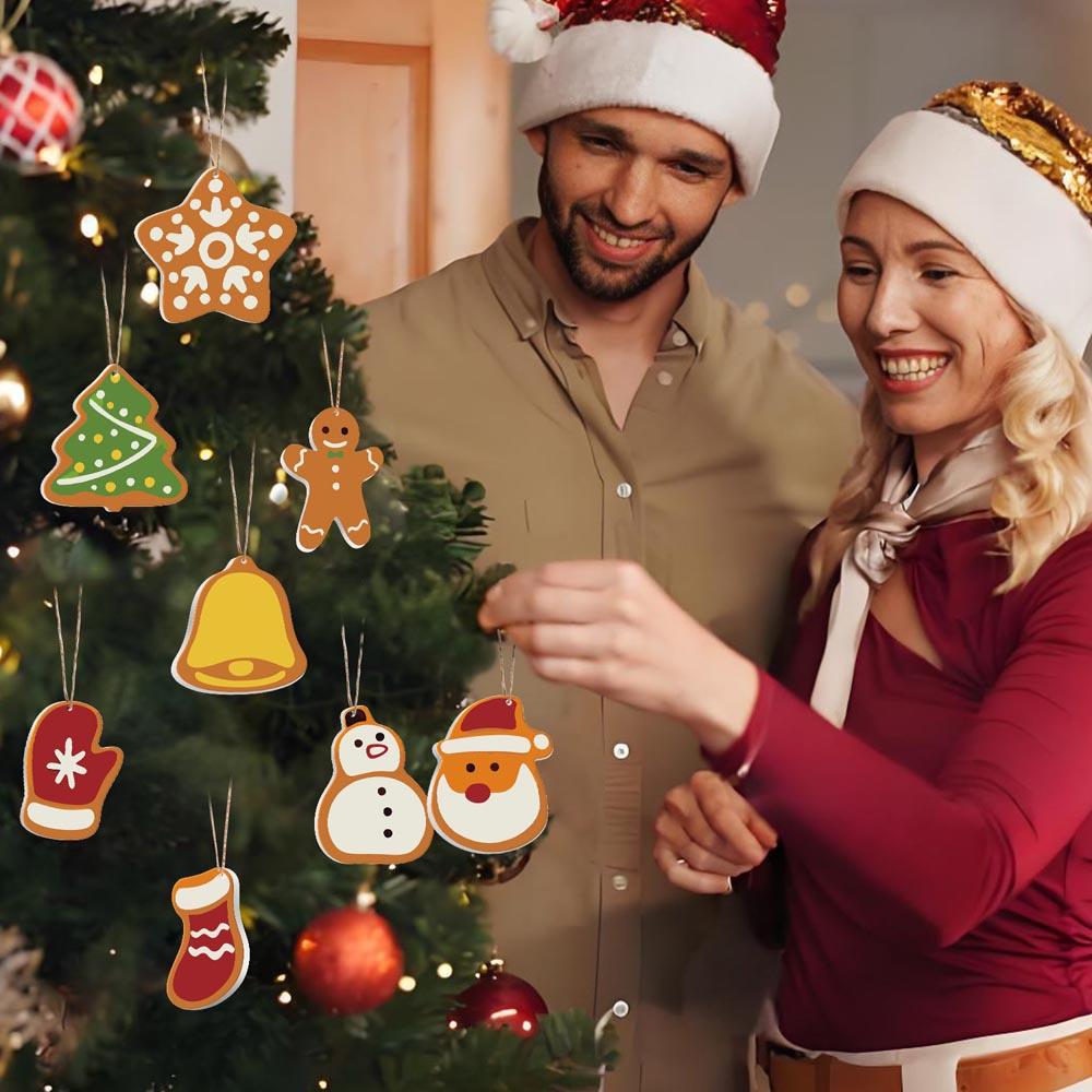 Paint by Numbers – 8 Christmas Ornaments – Festive Icons & Gingerbread Set