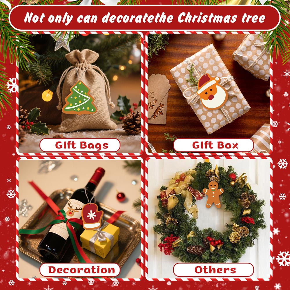 Paint by Numbers – 8 Christmas Ornaments – Festive Icons & Gingerbread Set