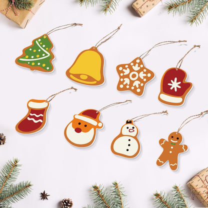 Paint by Numbers – 8 Christmas Ornaments – Festive Icons & Gingerbread Set