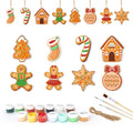 Paint by Numbers – 8 Christmas Ornaments – Gingerbread Family & Sweets Set