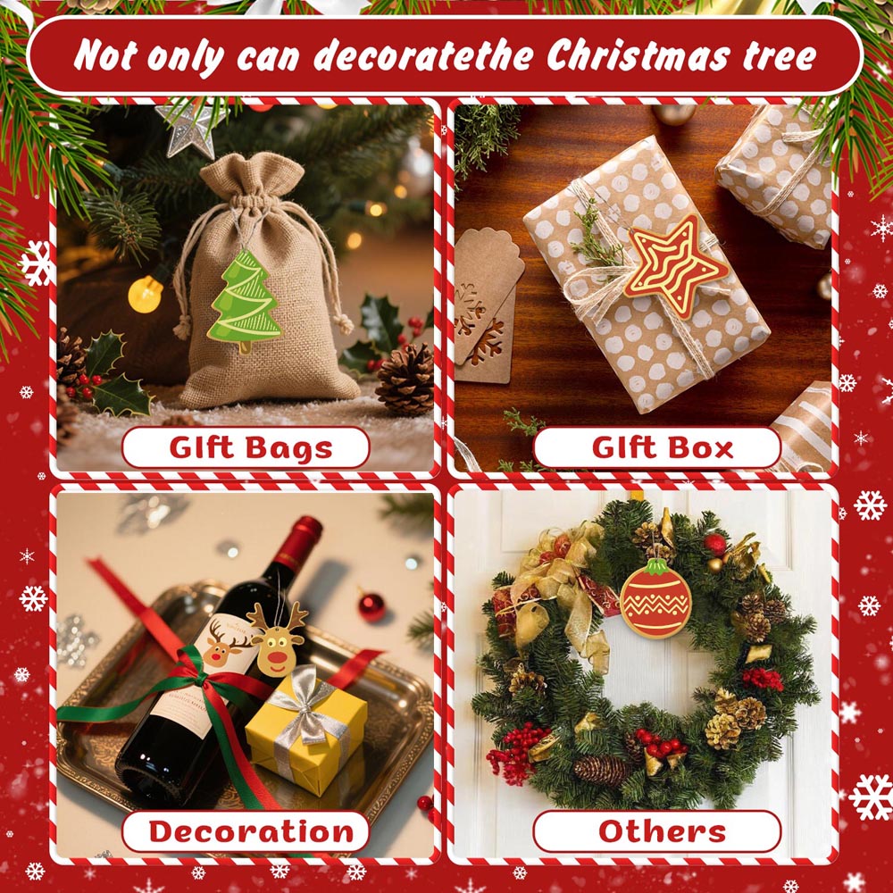 Paint by Numbers – 8 Christmas Ornaments – Nordic Charm & Woodland Set