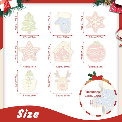 Paint by Numbers – 8 Christmas Ornaments – Nordic Charm & Woodland Set