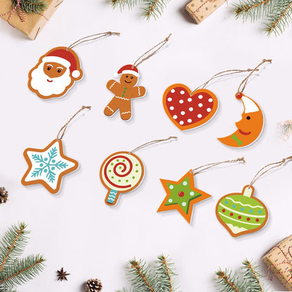 Paint by Numbers – 8 Christmas Ornaments – Sweet Stars & Santa Set