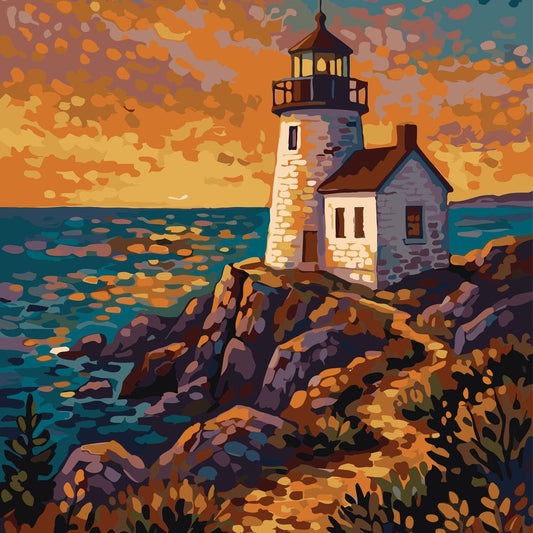 Paint by Numbers - Acadia Lighthouse