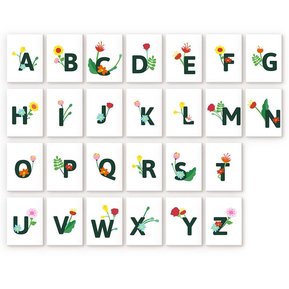 Paint by Numbers – Alphabet Painting Kit | A to Z Floral Letters