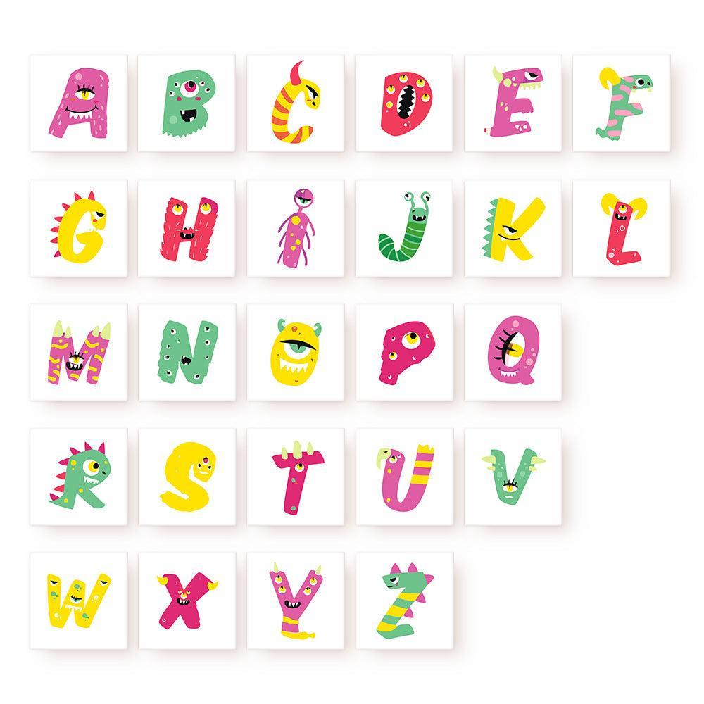 Paint by Numbers – Alphabet Painting Kit | A to Z Funky Monsters