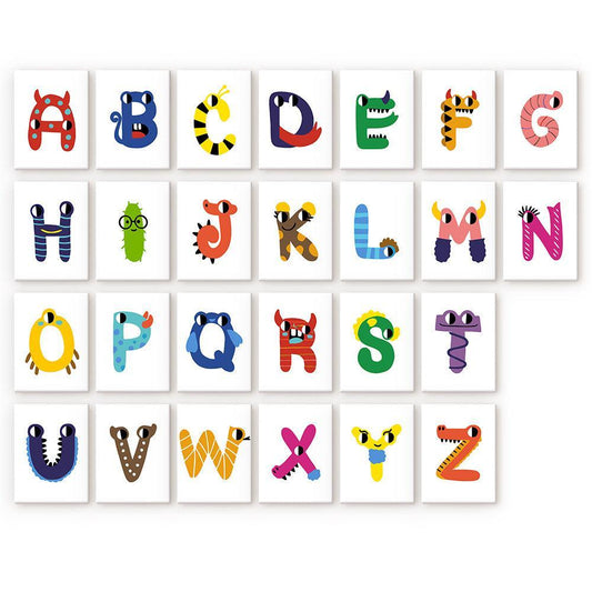 Paint by Numbers – Alphabet Painting Kit | A to Z Funny Monsters
