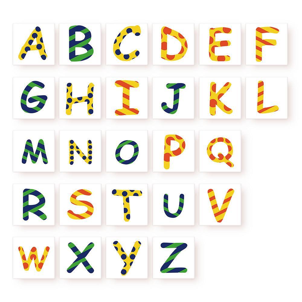 
Paint by Numbers – Alphabet Painting Kit | A to Z Jungle Stripes & Dots