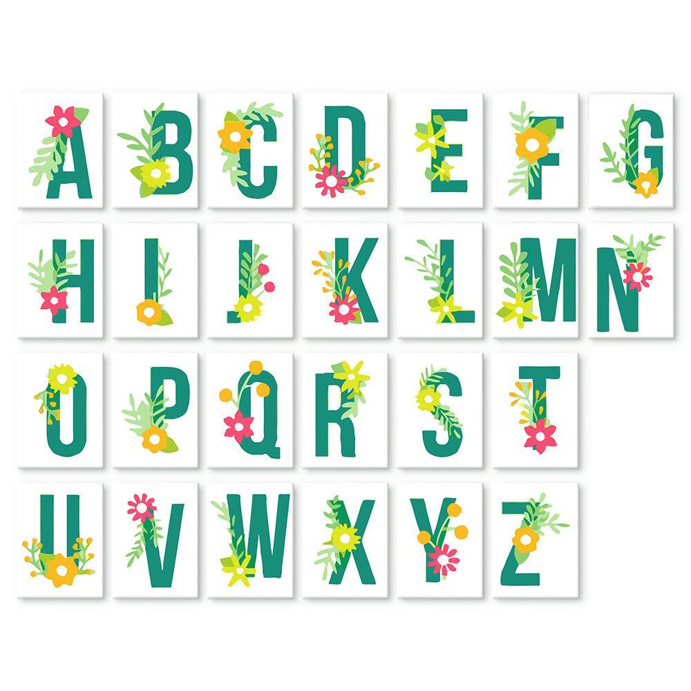 
Paint by Numbers – Alphabet Painting Kit | Botanical Bloom Letters A–Z