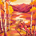 Paint by Numbers - Autumn Trail to the Lookout