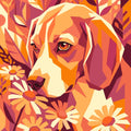 Paint by Numbers - Beagle in the Garden