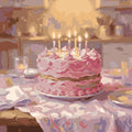 Paint by Numbers - Birthday Cake with Candles