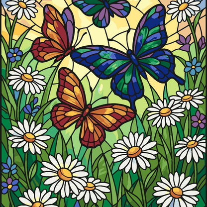 Paint by Numbers - Butterflies Over the Meadow