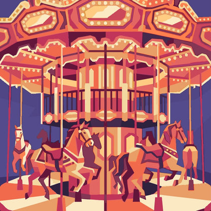 Paint by Numbers - Carousel at the County Fair