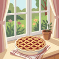 Paint by Numbers - Cherry Pie on the Windowsill