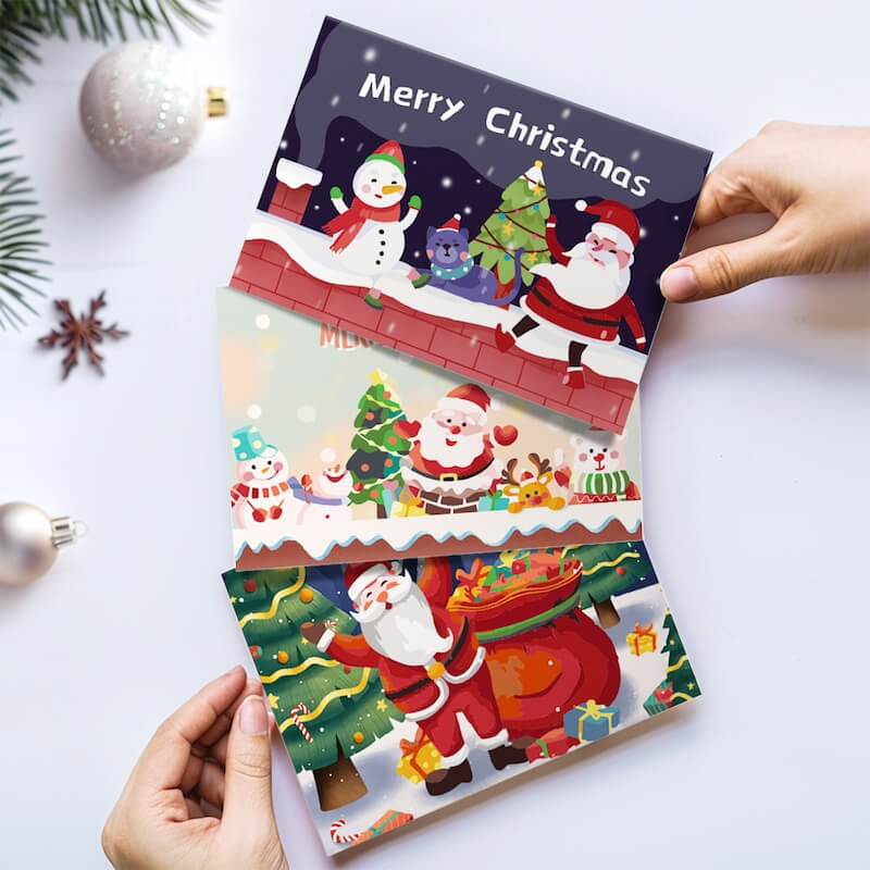 
Paint by Numbers - Christmas Cards | Merry Christmas