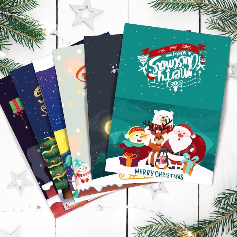 
Paint by Numbers - Christmas Cards | Merry Christmas