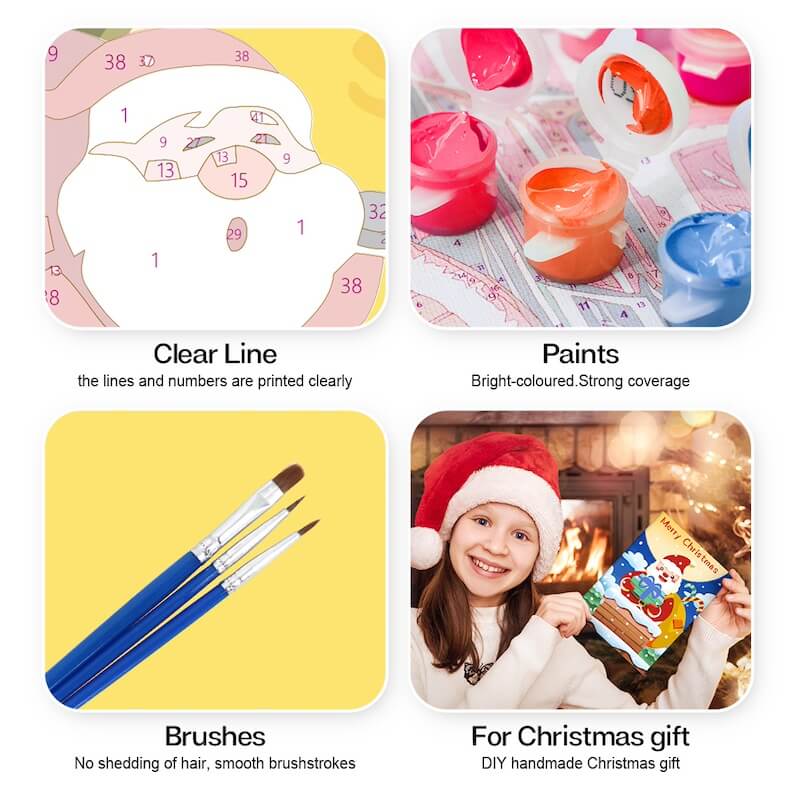 
Paint by Numbers - Christmas Cards | Presents