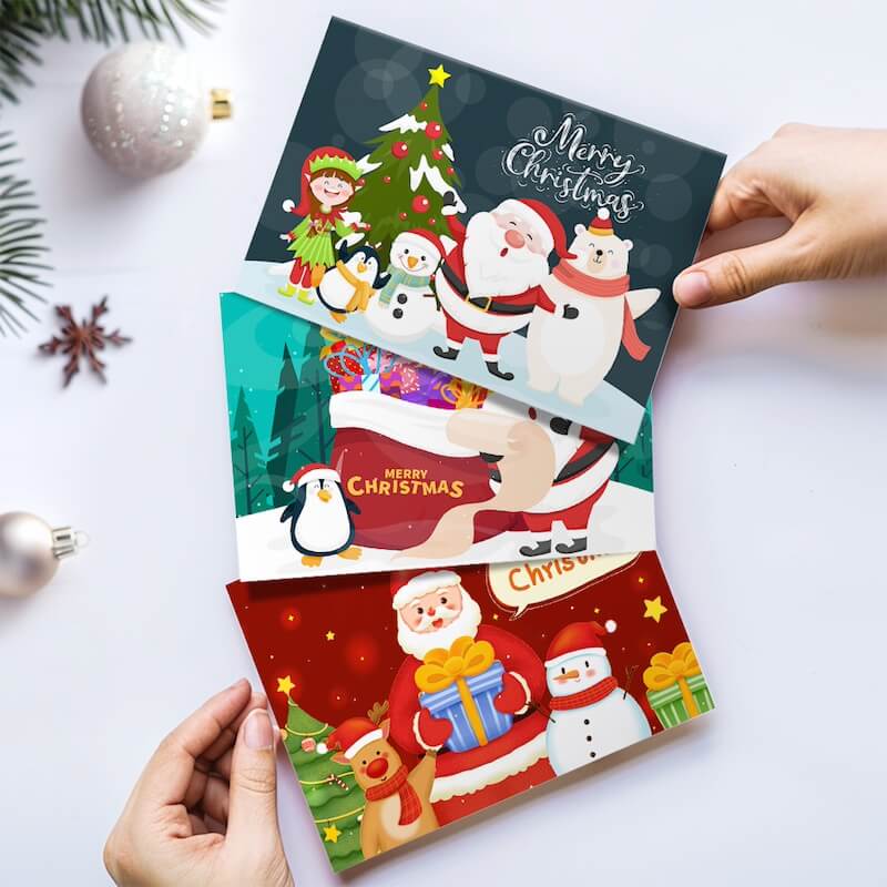 
Paint by Numbers - Christmas Cards | Santa Claus