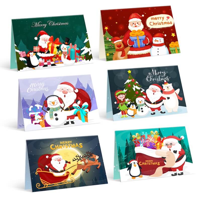 
Paint by Numbers - Christmas Cards | Santa Claus