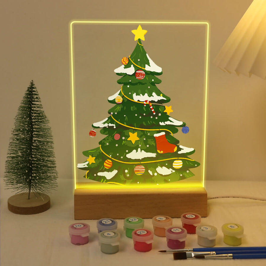 Christmas Light Paint by Numbers Kits
