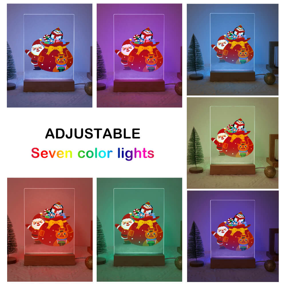 
Paint by Numbers -  Christmas Light | Santa Claus with gifts